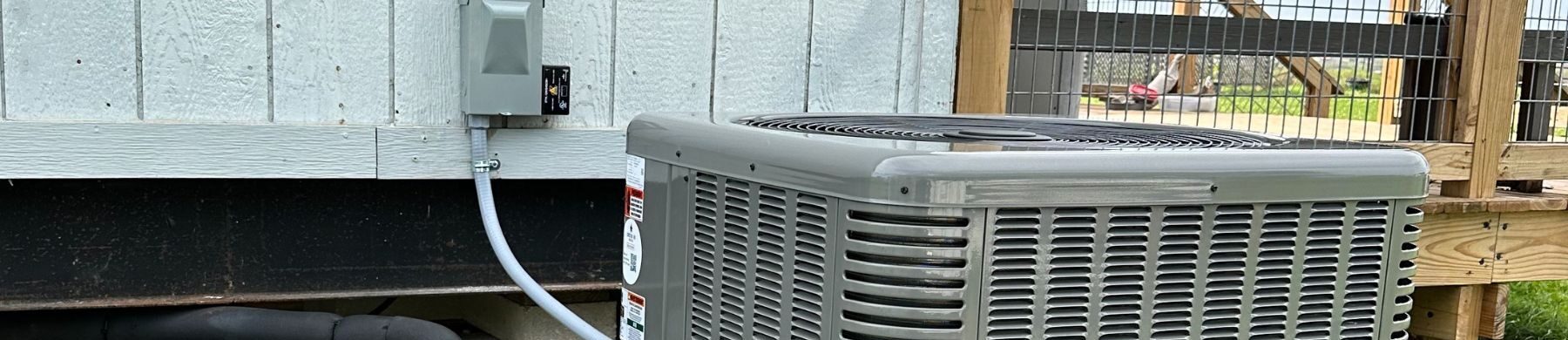 ac unit installed outside of a texas home