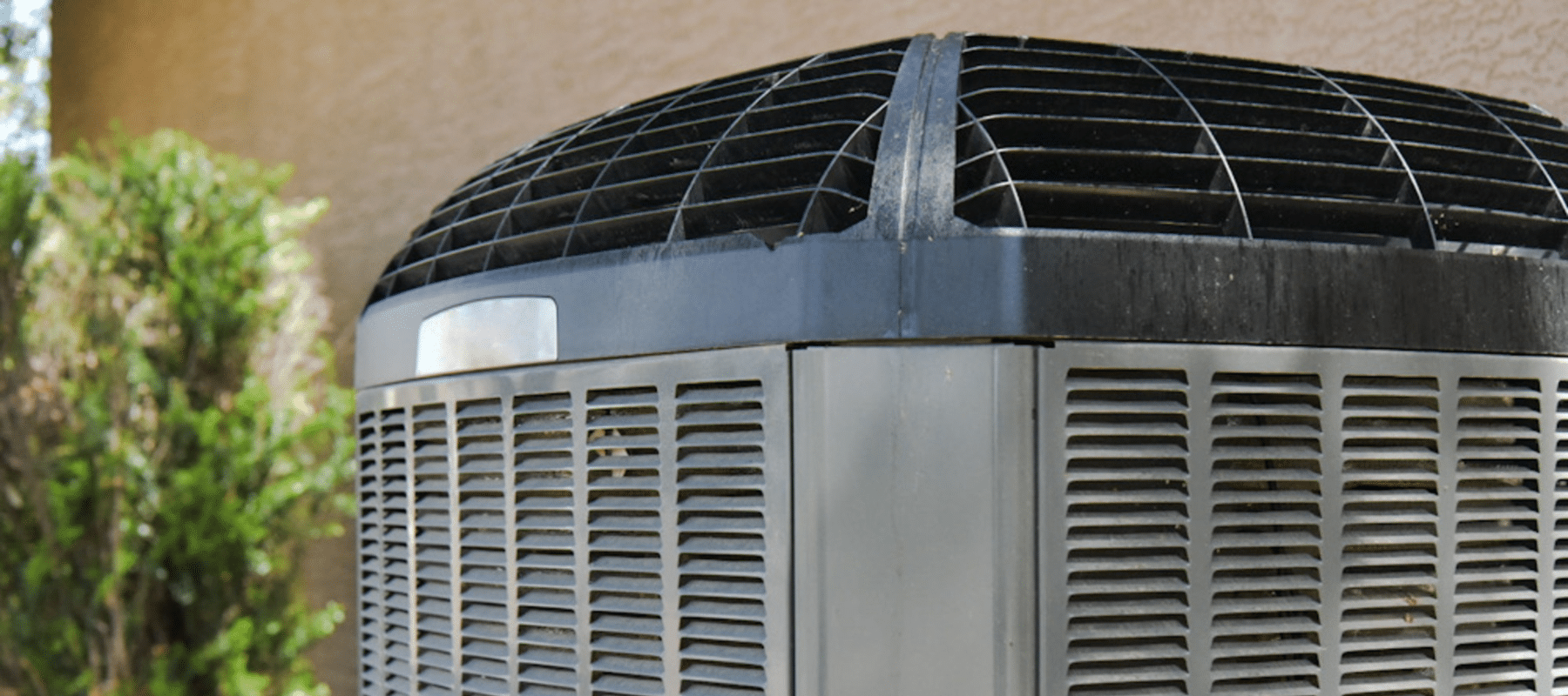 closeup of an outdoor hvac unit